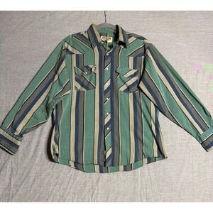 Vintage Youngbloods Woman M Shirt Pearl Snap Authentic Western Cowgirl Y2K